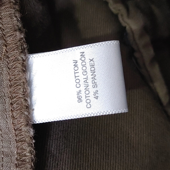 LOFT Khaki Wide Leg Cropped Pants Size 4 - Picture 12 of 13